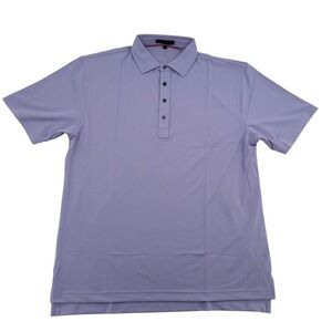 Black Quail Mens Purple Golf Casual Short Sleeve Collared Polo Shirt Size L